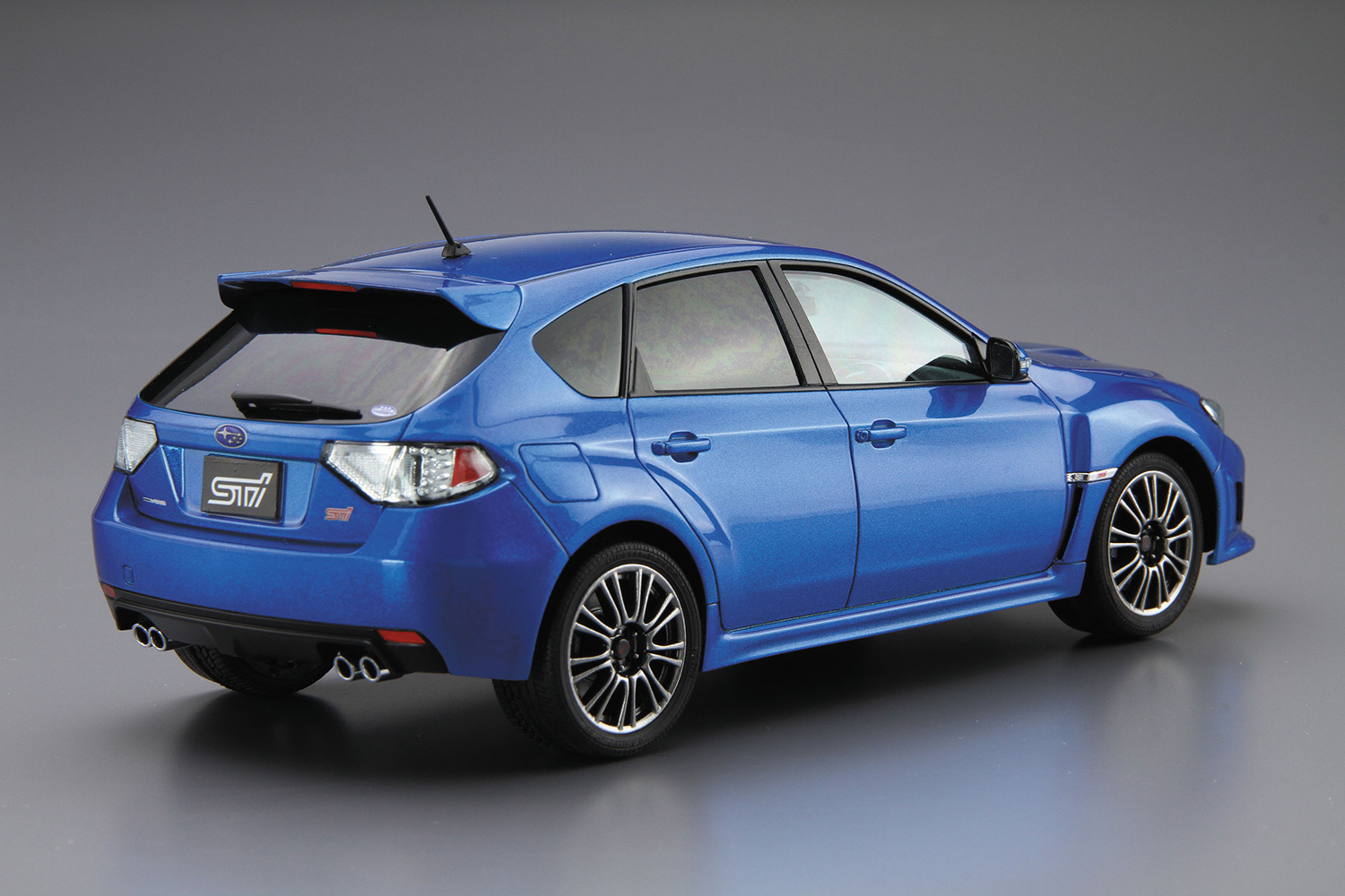 Modellino AOSHIMA 1/64 Subaru Impreza WRX STI (GDB) Option Ings, Colore Argento - Usato