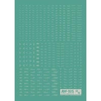 Madworks Detail-Up Decal 165 System Marking 02 (White)