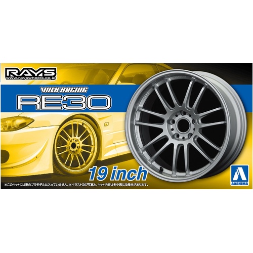 Aoshima 1/24 RAYS Volk Racing RE30 - 19 Inch Wheels