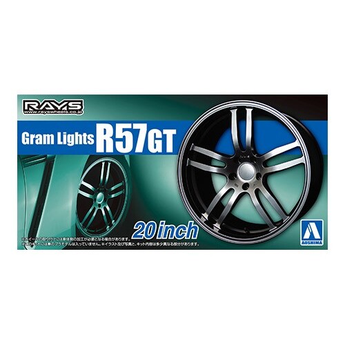 Aoshima 1/24 Rays Gram Lights R57GT 20 Inch Wheels