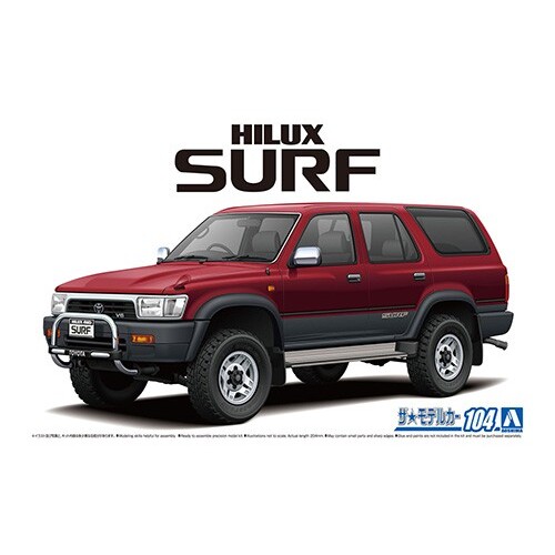 Aoshima 1/24 Toyota VZN130G Hilux Surf SSR-X Wide Body '91