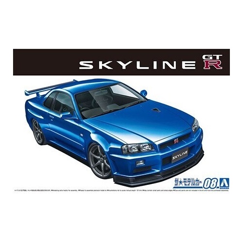 Aoshima 1/24 Nissan BNR34 Skyline GT-R V-Spec II '02