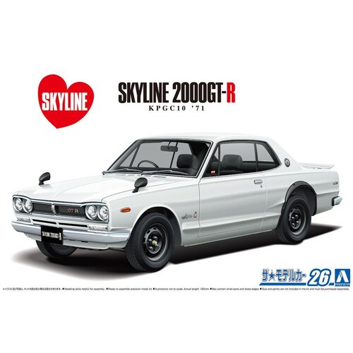 Aoshima 1/24 Nissan KPGC10 Skyline HT2000GT-R '71