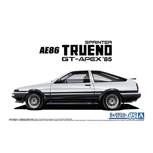 Aoshima 1/24 Toyota AE86 Sprinter Trueno GT-APEX '85