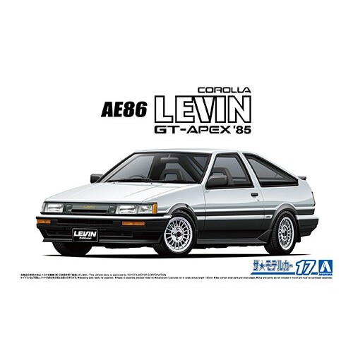 Aoshima 1/24 Toyota AE86 Corolla Levin GT-APEX '85