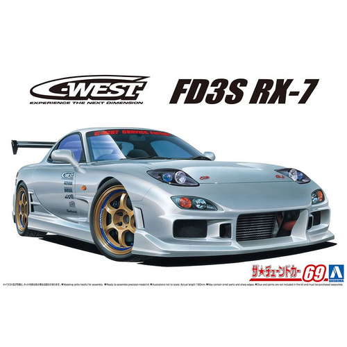 Aoshima 1/24 C-West Mazda FD3S RX-7 