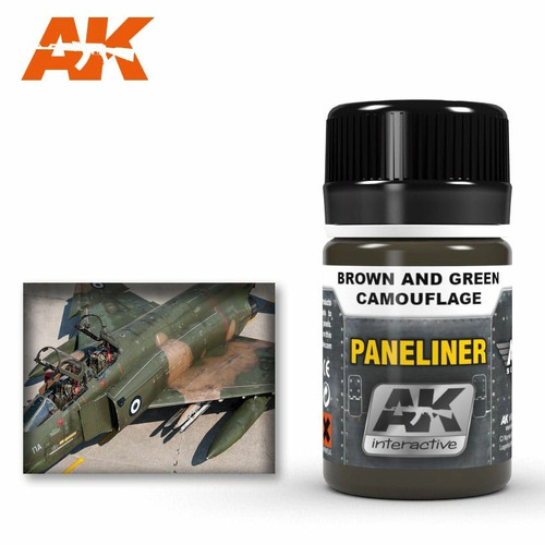 AK Weathering Products - Paneliner for Brown and Green Camouflage