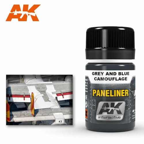 AK Weathering Products - Paneliner for Grey and Blue Camouflage