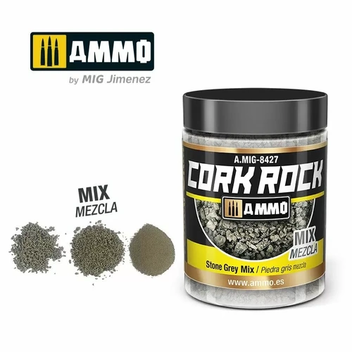 Ammo by MIG Terraform Cork Rock - Stone Grey Mix (Mix Mezcla)