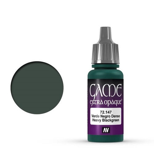 Vallejo Game Color Extra Opaque - Heavy Black Green 72147