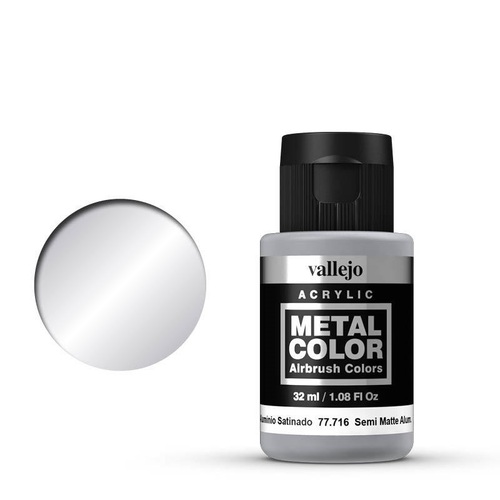 Vallejo Metal Color -  Semi Matt Aluminium 77716