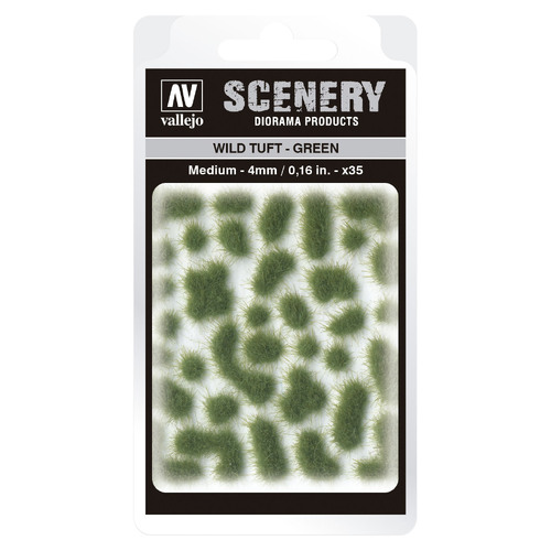 Vallejo Scenery - Wild Tuft Green M SC406