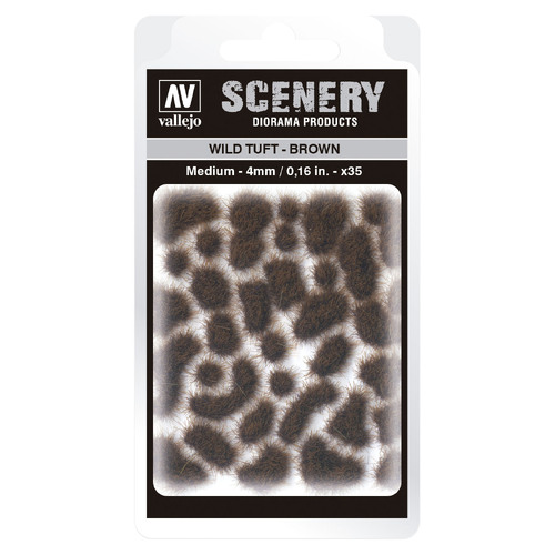 Vallejo Scenery - Wild Tuft Brown M SC411