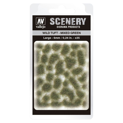 Vallejo Scenery - Wild Tuft Mixed Green LG SC416