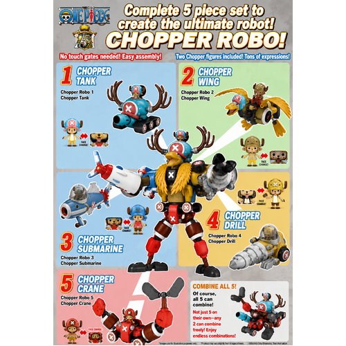 Bandai Chopper Robo Set 1 (5pcs)