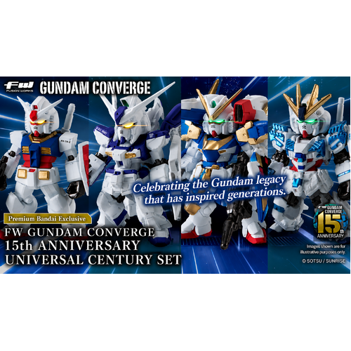 FW Gundam Converge 15th Anniversary Universal Century  Set