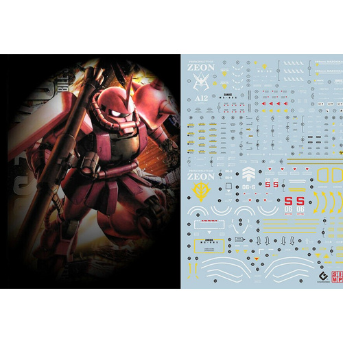 Evolution Studio - MG MS-06S Char's Zaku 2.0 Decals