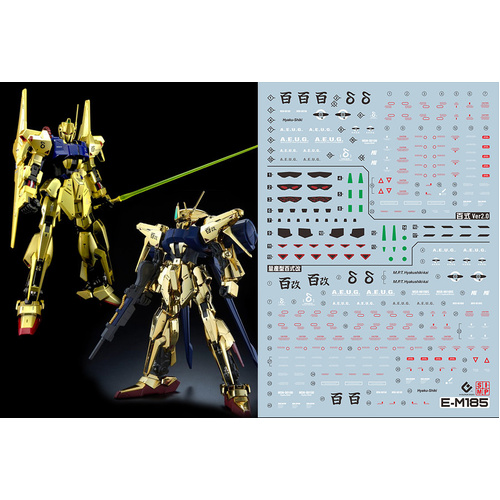Evolution Studio - MG Hyaku Shiki / Hyaku Shiki Kai 2.0 Decals
