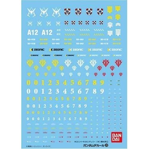 Gundam Decal 28 HGUC  Multiuse - Zeon MS 1