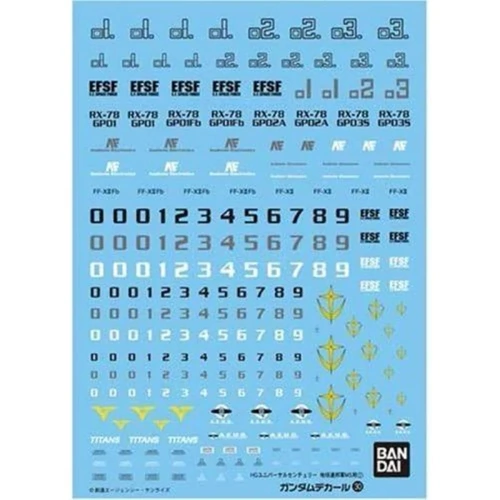 Gundam Decal 30 HGUC  Multiuse - Earth Federation 1