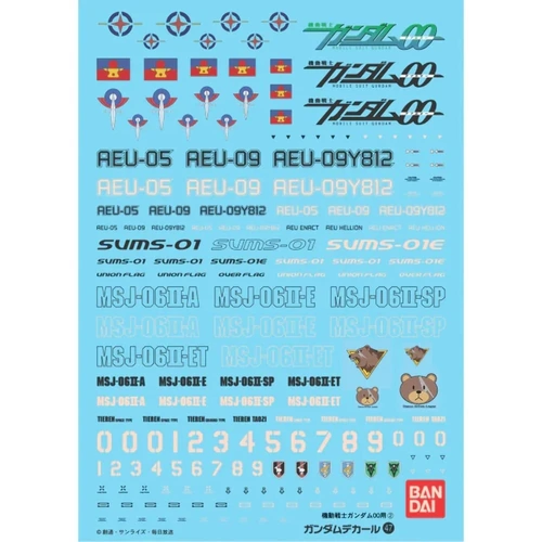 Gundam Decal 47 Gundam OO Multiuse 2