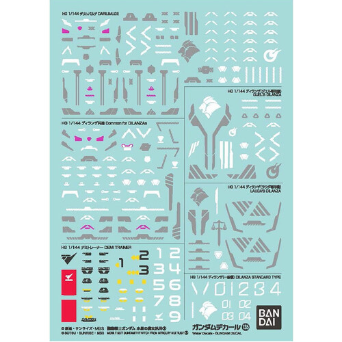 Gundam Decal 135 Mobile Suit Gundam The Witch From Mercury Multiuse 3