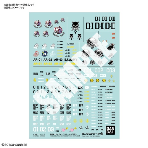 Gundam Decal 136 Mobile Suit Gundam Side Stories Multiuse 1