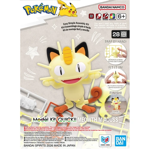 Pokémon Model Kit QUICK!! 28 Meowth