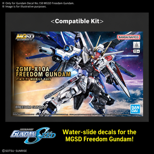 - PRE ORDER - Gundam Decal 150 MGSD Freedom Gundam