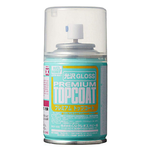 Mr Premium Topcoat Gloss Clear Spray