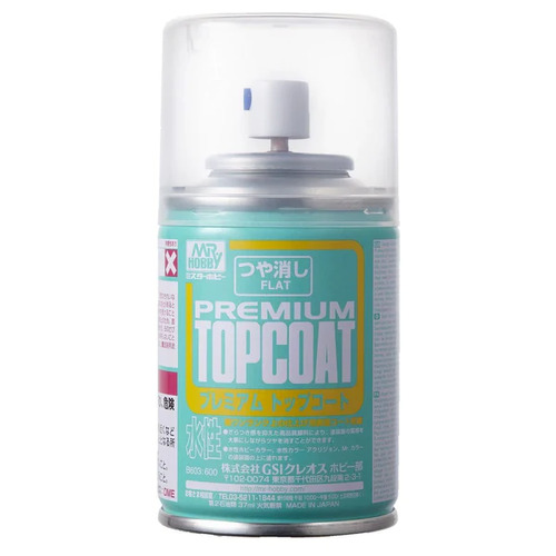 Mr Premium Topcoat Flat Clear Spray