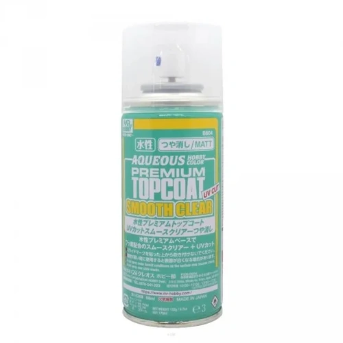 Aqueous Premium Top Coat "SMOOTH" Clear Spray (Flat)
