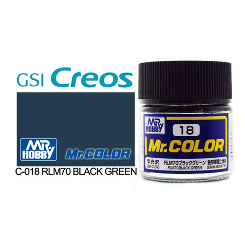 Mr Color Semi Gloss RLM70 Black Green
