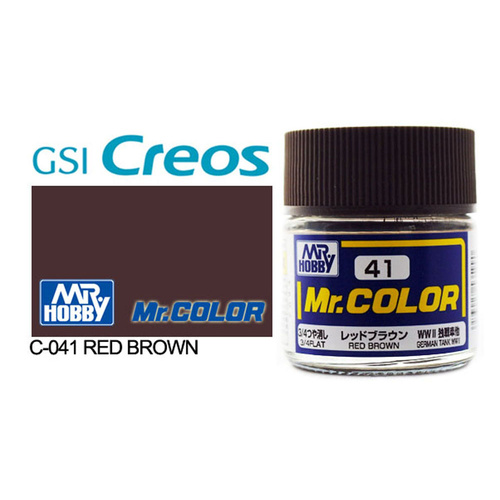 Mr Color Flat Red Brown