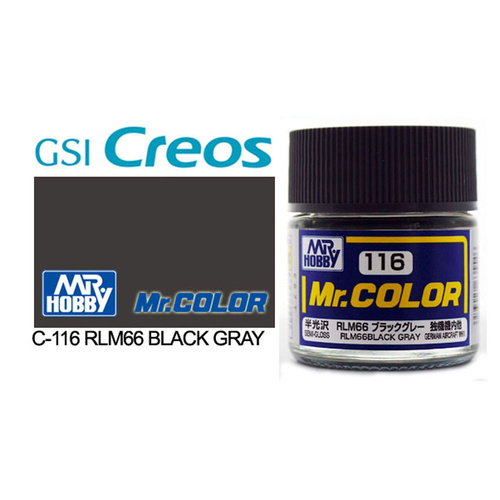 Mr Color Semi Gloss RLM66 Black Grey