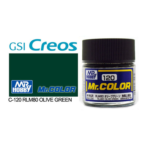 Mr Color Semi Gloss RLM80 Olive Green