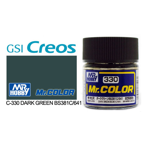 Mr Color Semi Gloss Dark Green BS381/C641