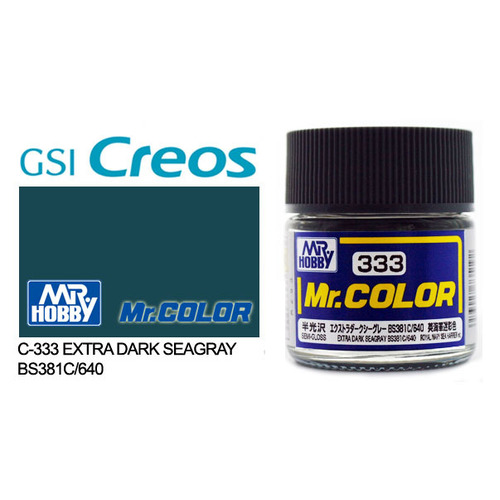 Mr Color Extra Dark Sea Grey BS381/C640