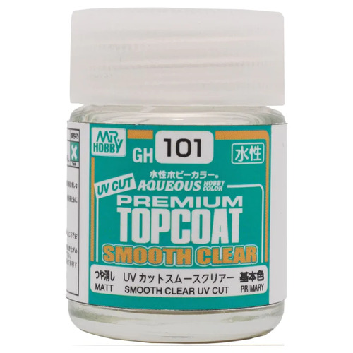 Mr Hobby Aqueous Premium Topcoat Smooth Clear UV Cut Flat
