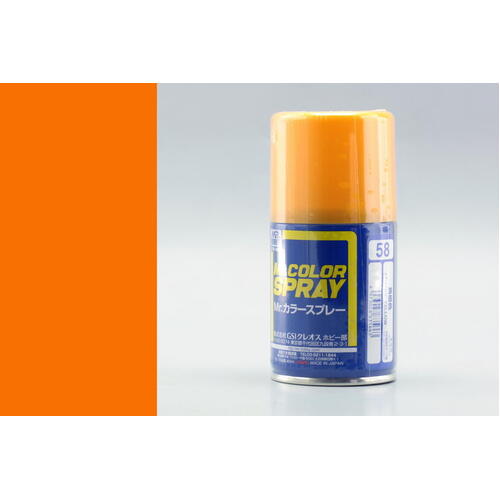 Mr Color Spray Semi Gloss Orange Yellow