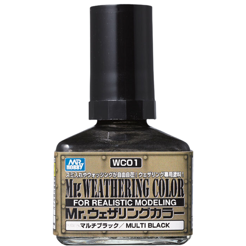 Mr Weathering Color Filter Liquid Multi Black