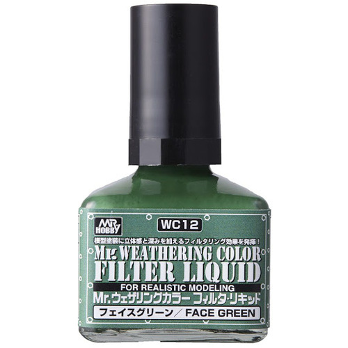 Mr Hobby Weathering Filter Liquid Green WC12