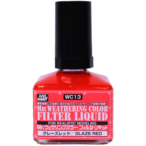 Mr Weathering Color Filter Liquid Glaze Red