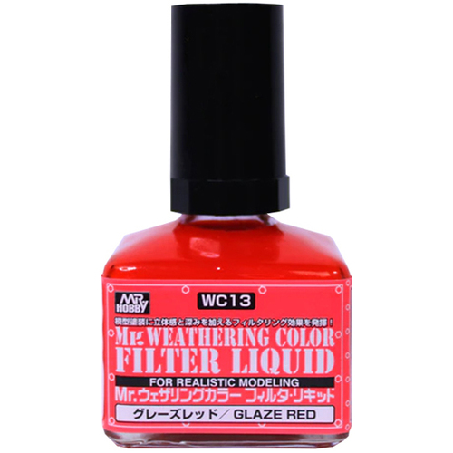 Mr Weathering Color Filter Liquid Glaze Red