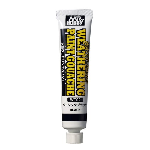 Mr Weathering Gouache Black 02