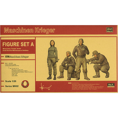 1/20 Hasegawa Ma.K. FIGURE SET A (Mercenary Troops' Arms Cold District Maintenance Soldiers)
