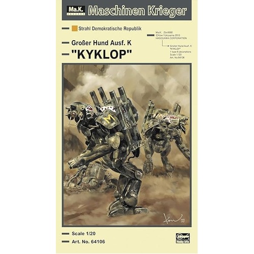 1/20 Hasegawa Ma.K Grober Hund Ausf.K Kyklop