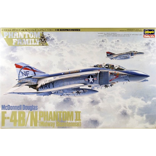 Hasegawa 1/48 McDonnell Douglas F-4B/N Phantom II (Midway Bicentennial)