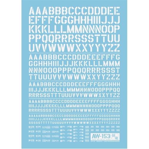 Madworks Detail-Up Decal 153 Letters (White)