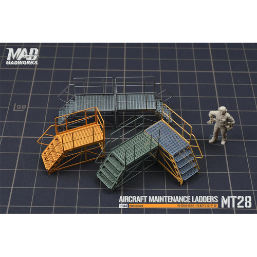 Madworks 1/72 MT-28 Aircraft Maintenance Ladders Photo-Etched Type 1